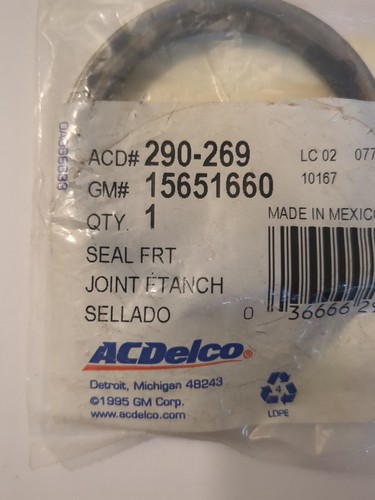 New GM 15651660 Front Inner Wheel Bearing Seal 1992-99 C1500 C2500 96-02 Express - Picture 2 of 2