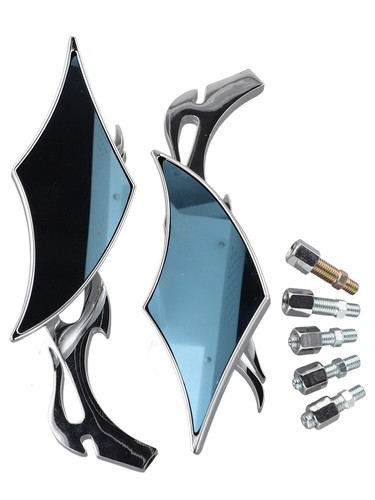Rétroviseurs élégants en aluminium finition noire pour motos et vélos élect - Photo 22/25