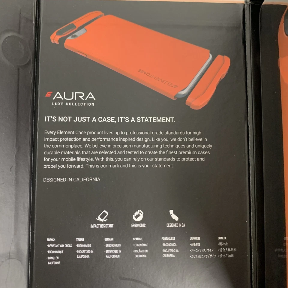 Element Case Ergonomic Aura iPhone 6 Plus/ 6s Plus Drop Tested Coral - Image 3 of 4