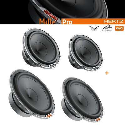Lautsprecher HERTZ MP 165P.3 Pro (BULK) Paar + Mitteltöner HERTZ Mille MP 70.3