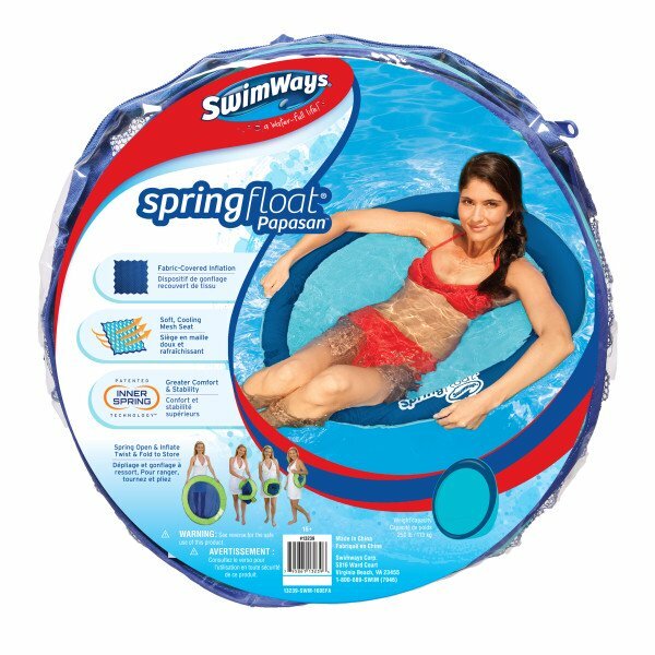 SwimWays Spring Float Papasan Mesh Float Pool or Lake