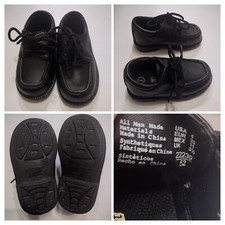 Toddlers Boys Smart Fit Black Dress Shoes Size 4 Wedding Church Formal Holiday