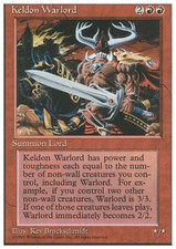 Magic the Gathering MTG Keldon Warlord (207) Fourth Edition   LP