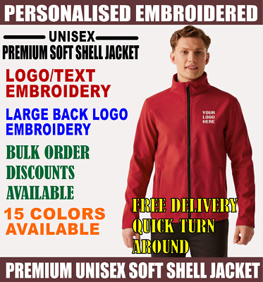 Personalisierte gestickte Logo Ralawise SN130 Unisex Premium Softshell Jacke