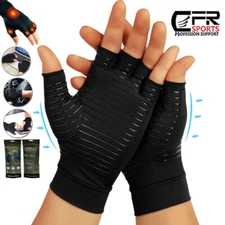 CFR Copper Compression Arthritis Gloves Carpal Tunnel Joint Pain Circulation @