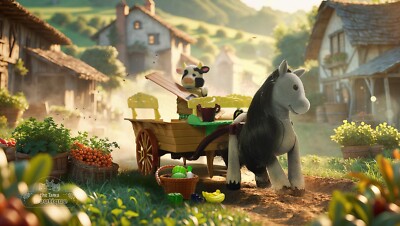 Sylvanian Families Calico Critters Farm Horse Cart Set