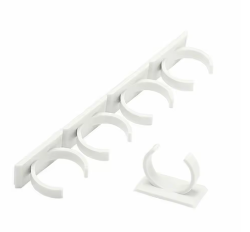 enaz01 Wall Mount Home Kitchen Storage Rack Ingredient Spice Plastic Clip Rack O - Imagen 7 de 8