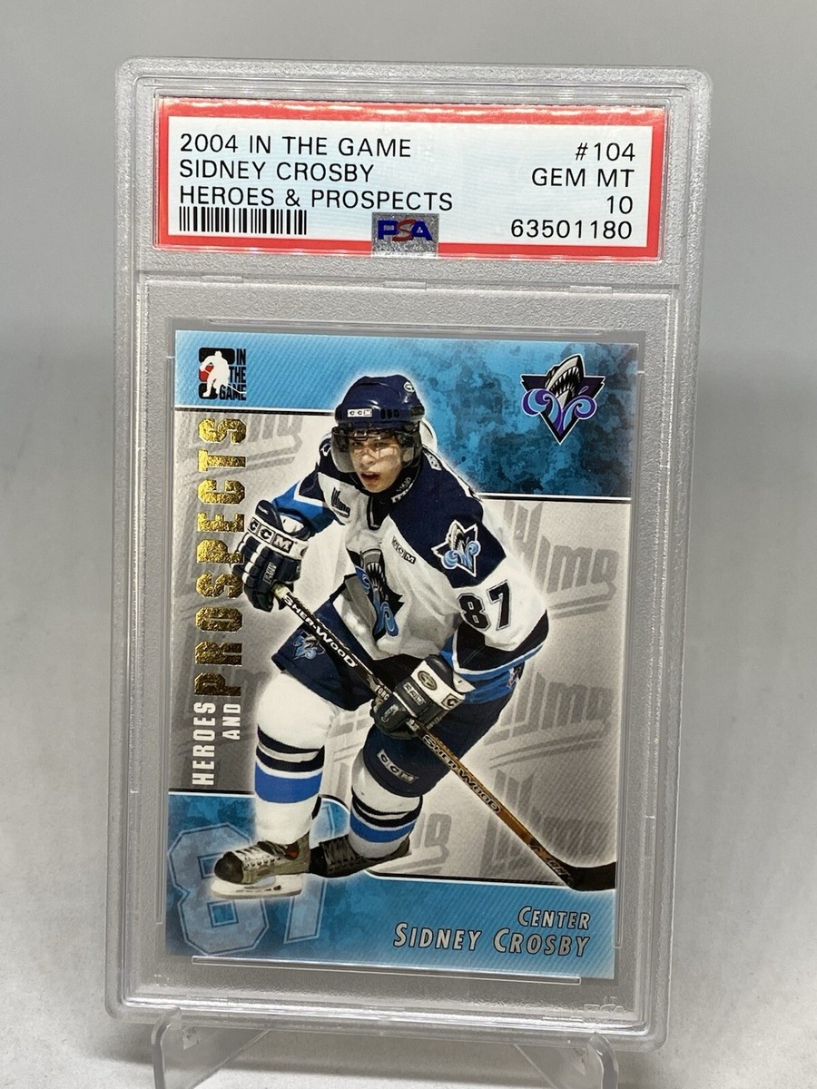2000 HORI AGENCY カード　トレカ Graded 2004 In The Game Sidney Crosby #104 Heros & Prospects