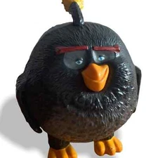 Angry Birds Black Bomb Moving Wings Cake Topper 3" McDonald’s Happy Meal Toy