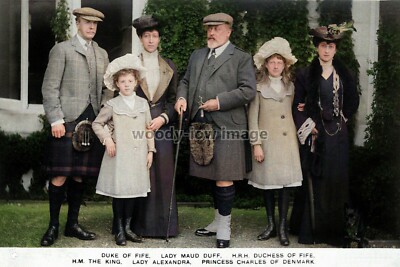 mmc055 - King Edward VII & Fife Family & Queen Maud tochter group - print 6x4