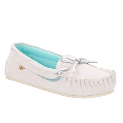 Lamo Selena Moc Women's Moccasin Slippers Grey - 7.5 Medium