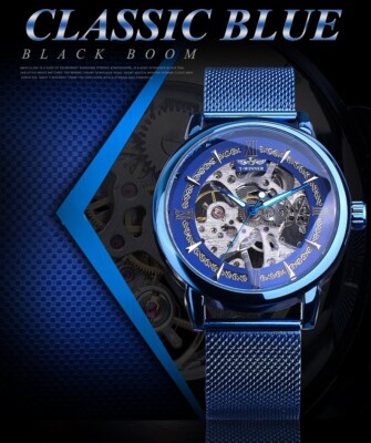 GIFT FOR Dad Hollow tourbillon automatic Mechanical MEN watch Gold
