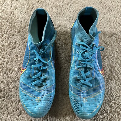 Nike Soccer Cleats Mens 7 Blue Mercurial Superfly 8 Elite ACC FG