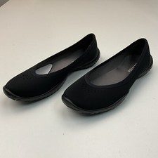 Lissom Flyte Women  s Black Sole Slip On Comfort Ballet Flats, US 6.5