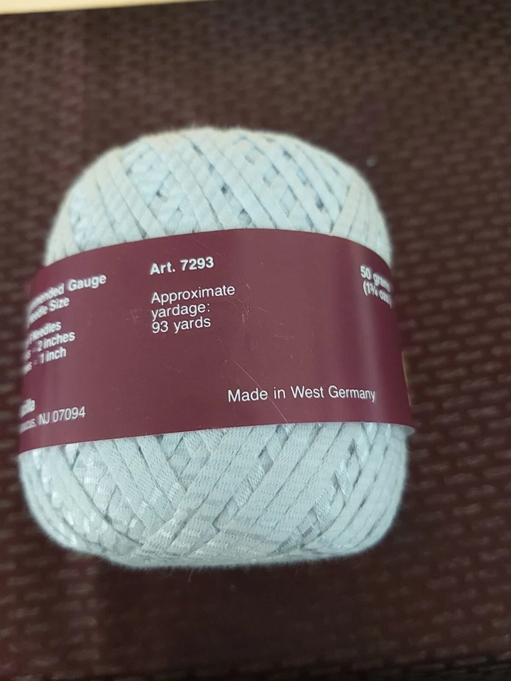 Bucilla Glamour Yarn Color 0008 50% Cotton 50% Viscose 93 Yards Each Set Of 3 - Image 3 of 4