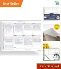 Weekly Planner Notepad - 11x8.5 Inches with Priority  Notes Sections