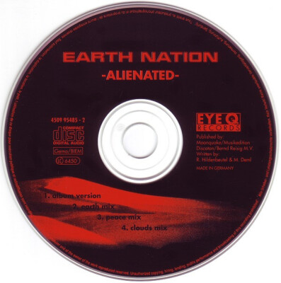 EARTH NATION - ALIENATED - Eye Q Records Earth Nation – Alienated