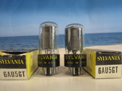 6AU5GT # SYLVANIA # Matched Pair # NOS NIB (2284)