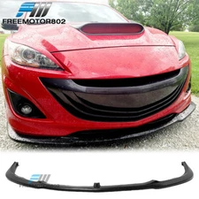 Front Bumper Lip For 10-13 Mazda 3 Ms Style Hatchback 5DR Sport Style Spoiler PU