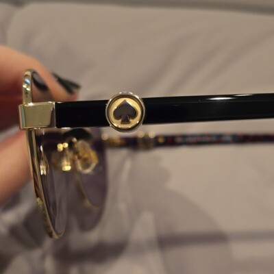 Kate Spade Raglan Aviator Gold Frame Sunglasses Brand New 