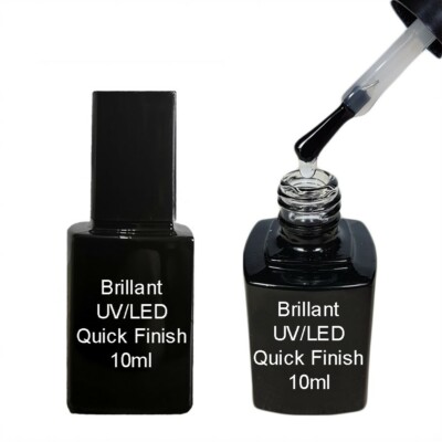 Brillant Quick Finish 10ml klar UV LED ohne Schwitzschicht High Gloss Versiegler