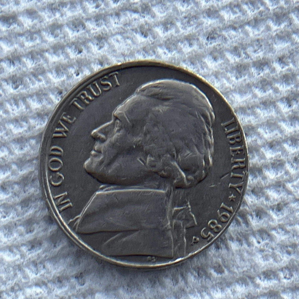 1985 P Jefferson Nickel Half DDO Error - Image 2 of 4
