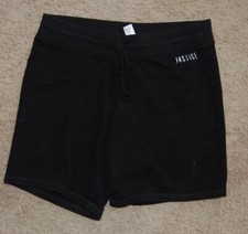 Justice Girls Black Shorts Cotton / Polyester Cozy Soft Athletic Size 12
