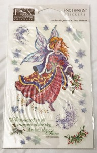 PSX-Design-Stickers-Winter-Fairy-2-Sheets-SH6442-Snowflakes-Discontinued-Rare
