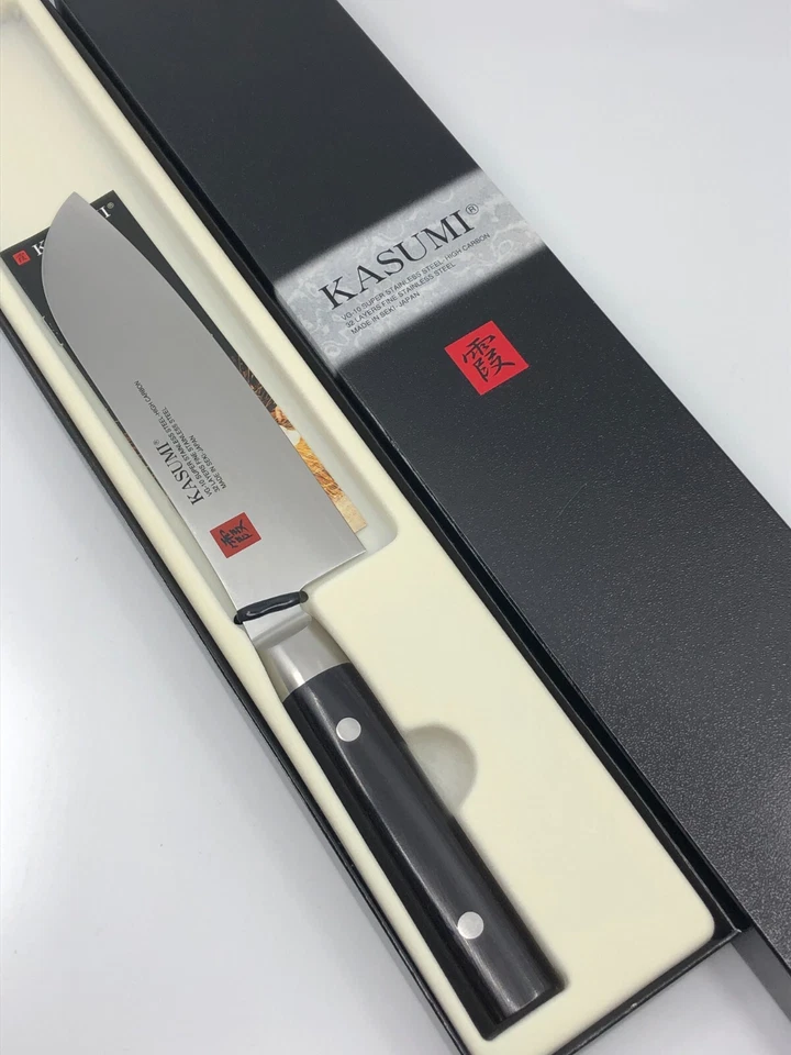 Cuchillo Damasco KASUMI Chef Japonés (Santoku) 7 pulgadas/18 cm Foto 2 de 4