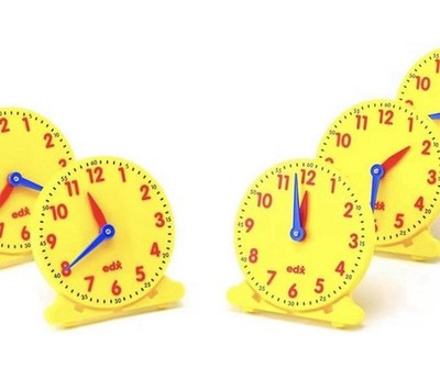 ETA Cuisenaire Learning Resources Teaching Clocks Set of 11 worth value $40+ tax