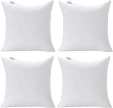 Acanva 16 x 16 Premium Polyester Stuffer Square Form Sham Throw Pillow Inserts