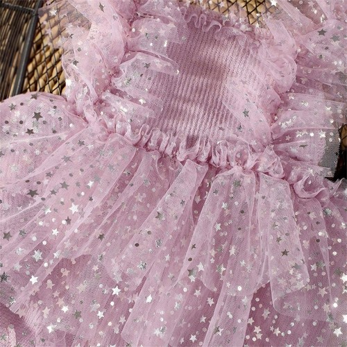 Newborns Photography Tulle Dress with Bowknot and Star for 0-3 Month Baby - Picture 4 of 10