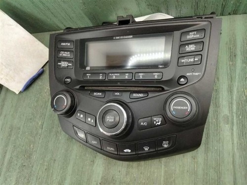 2004-2007 Honda Accord Radio AM FM Climate Control Temperature Panel Sdn 6 Disc