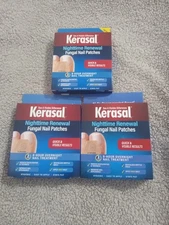 Lot of 3 Kerasal Nighttime Renewal Fungal Nail Patches - Overnight Nail Repair
