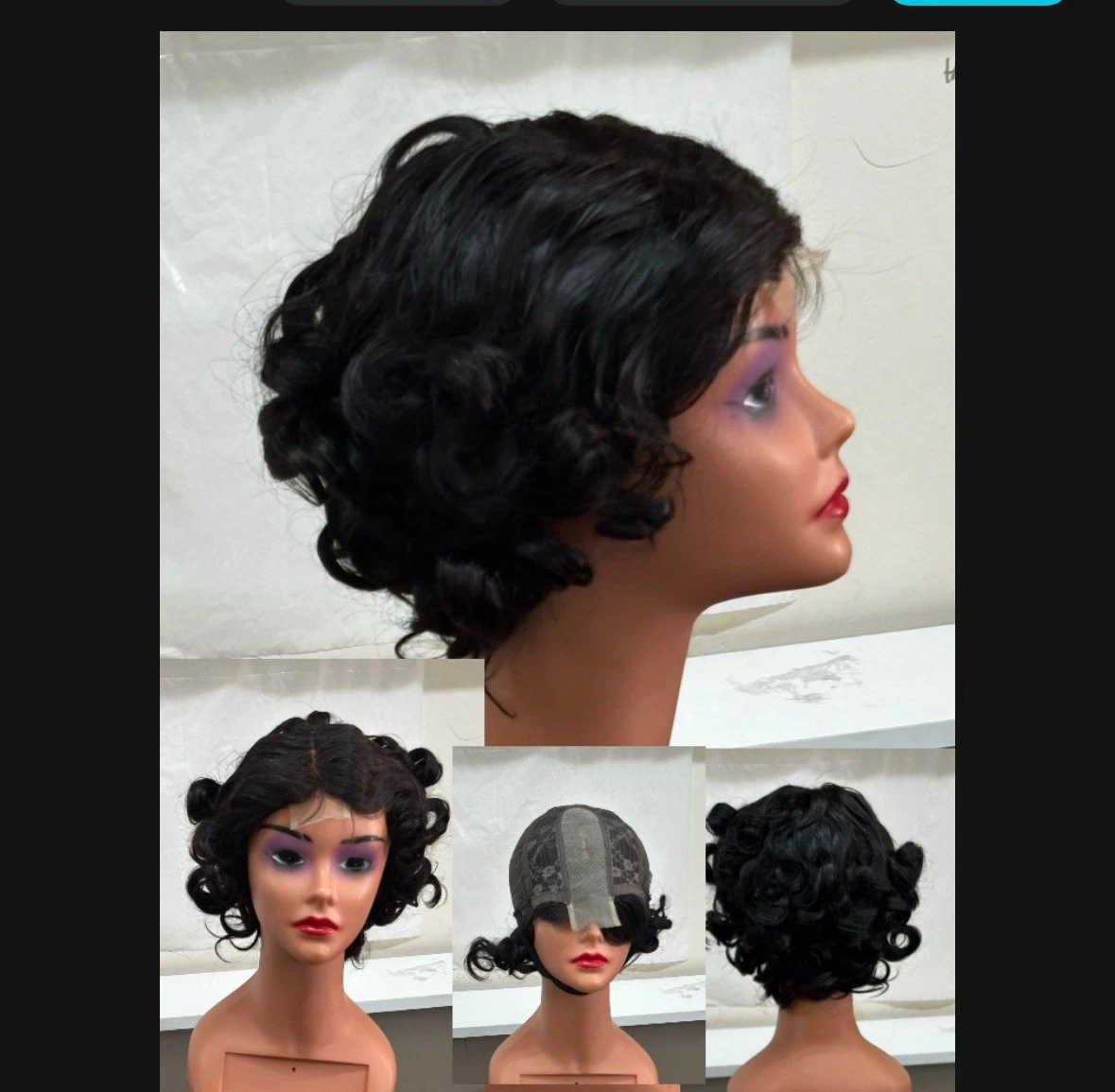 10 Inch Human Hair REMY Quality Curly Wig, 2*6 Closure Maintenance Hair Serum