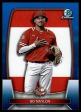2023 Bowman Chrome BO NAYLOR WBC FLAG REFRACTOR WBC-1 22/75 CANADA WORLD CLASSIC