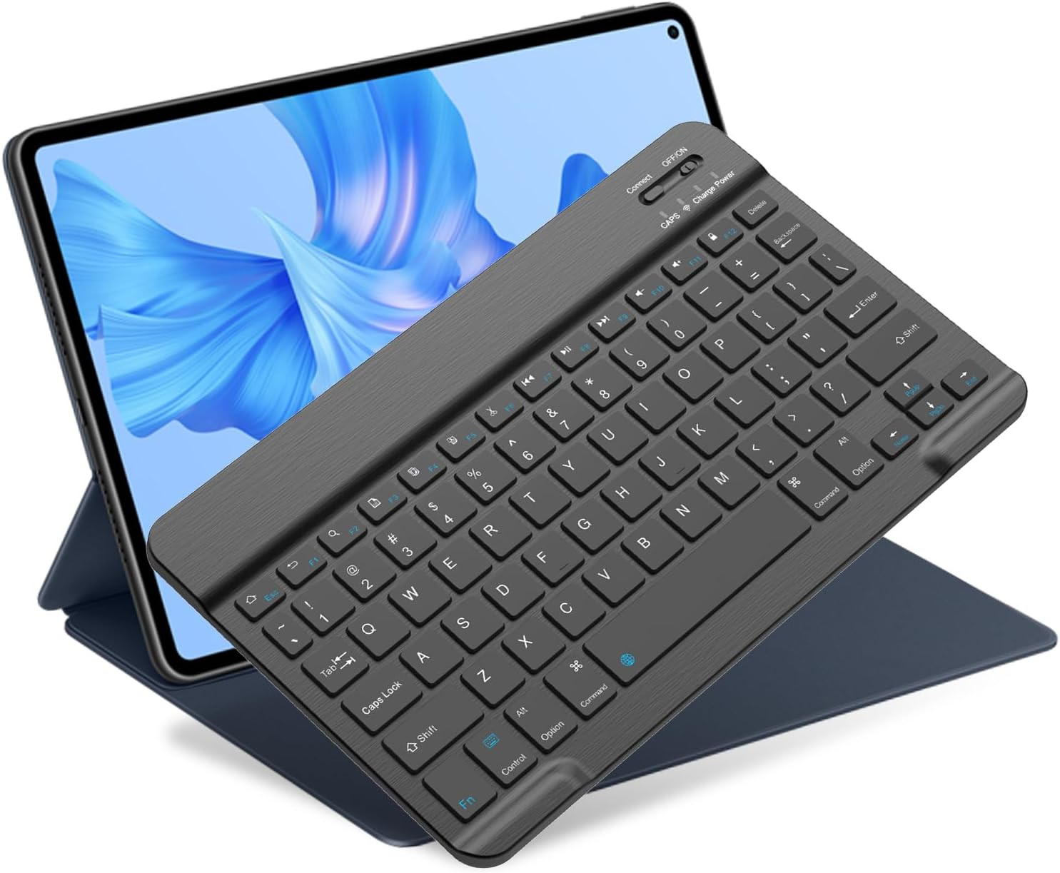 Bluetooth Keyboard For iPad iPhone Android Windows Tablet Thin Rechargeable