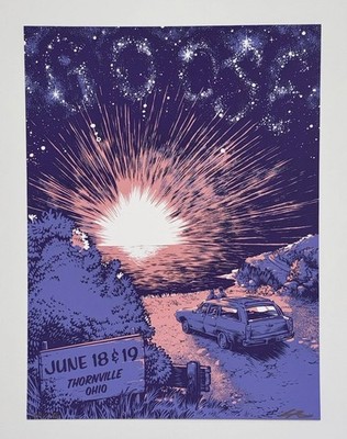 Goose The Band Poster Thornville OH 2021 S/N AP Official