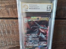 Pokemon Cards promo sr ar salamence gx vmax secret 44/70 ex graded art card b28