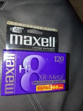 NEW Maxell XR-Metal Hi8 8MM Pro Quality Blank Tape, Digital 8 Videotape 60 Min.