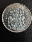 1962 SILVER Canada 50 Cents - Likely AU/MS - Elizabeth II - 80% SILVER!