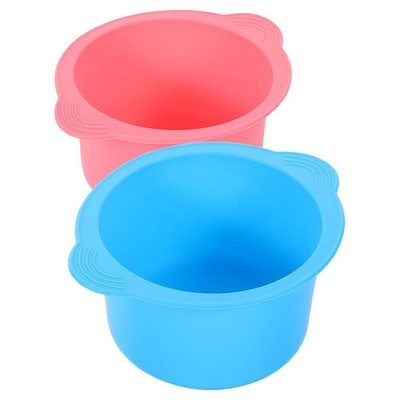 Silicone Wax Warmer Liner Facial Mask Bowl Pink for Estheticians Home Use 2Pcs