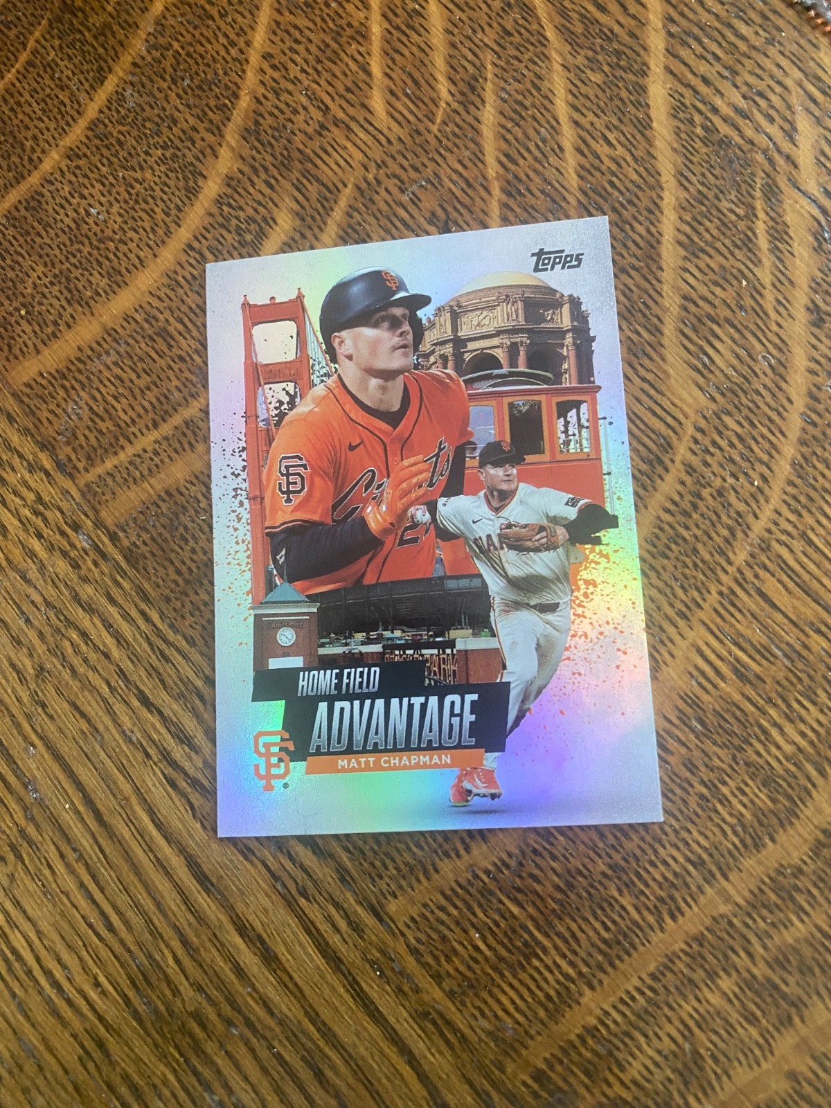 2025 TOPPS MATT  CHAPMAN HOME FIELD ADVANTAGE