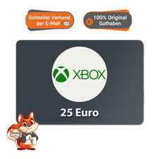 Xbox Live 25€ Euro Digitaler Guthaben Code Gift Geschenk Gutscheincode E-Mail