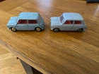 Corgi Morris Mini Minor vintage. Sold as a pair but of different vintage