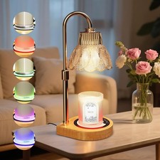 MQFORU Candle Warmer Lamp with Timer and Atmosphere Lights Dimmer, Electric C...
