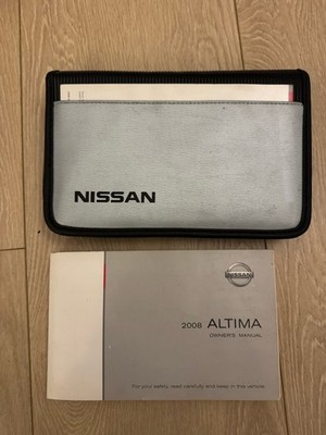 NISSAN VINYL CASE FOR OWNERS MANUAL OPERATORS USER GUIDE OWNER'S