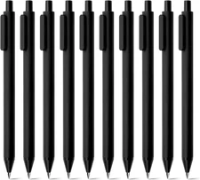 Kaco PURE Gel Pens Black Ink 0.7 Mm Medium Point, 10 Pieces Set, Original Design