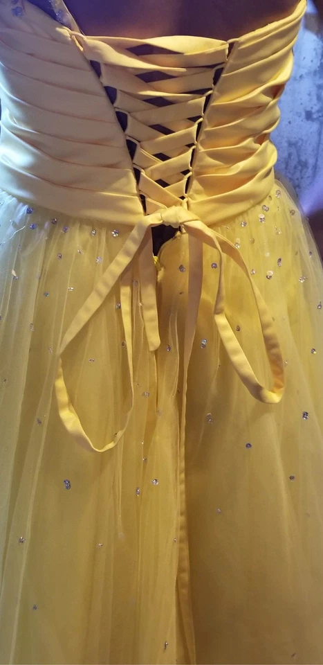 Embellished Tulle Ball Gown Prom Evening Dress size 16 - Image 3 of 4