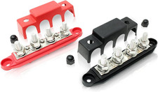 4 Post Power Distribution Block Bus Bar Pair with Cover - Made in the USA - 250